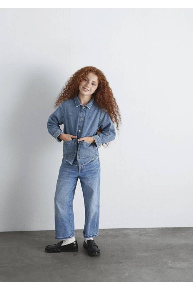 MAVİ ÇOCUK LULU   LT Heart Print Denim 7210002-90880