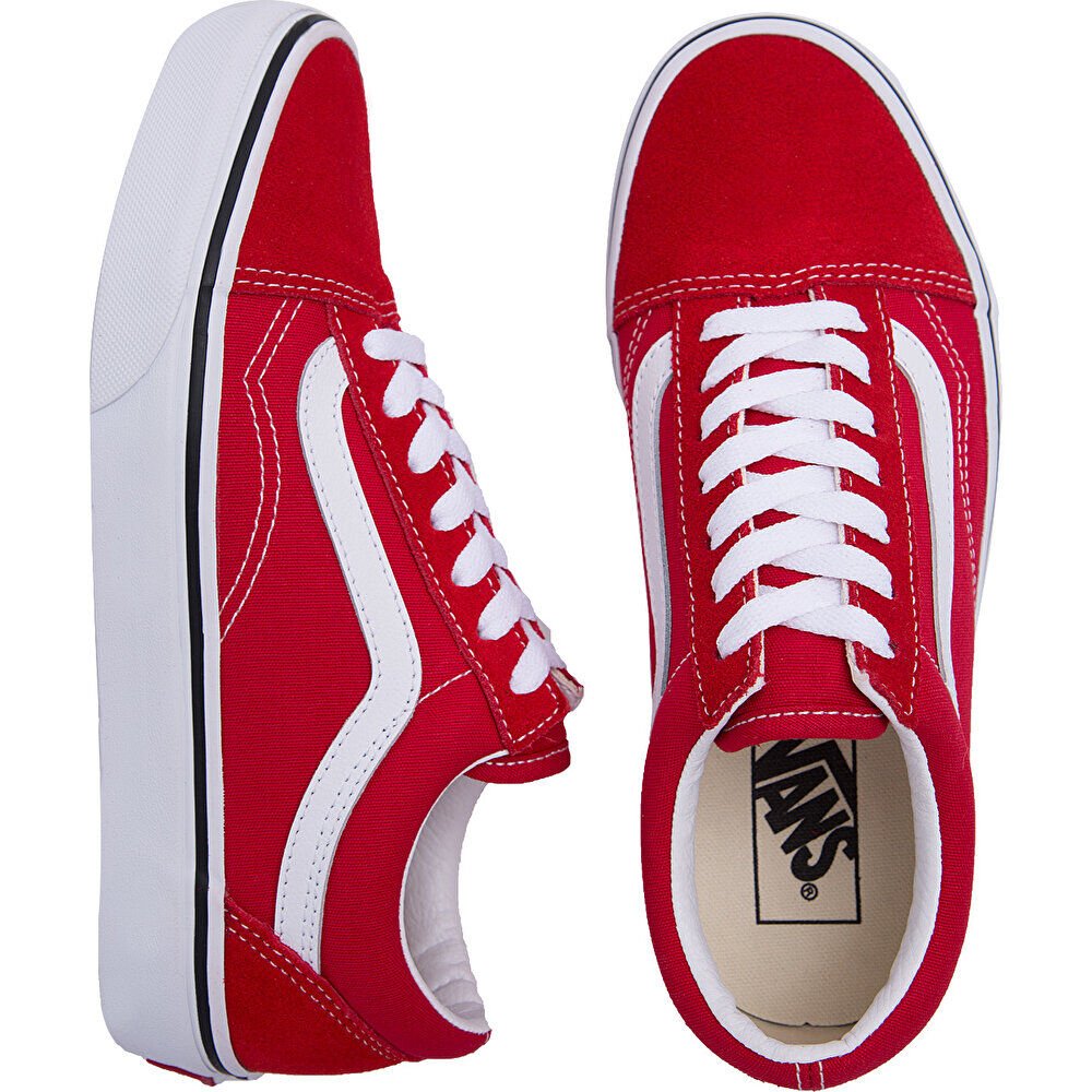 VANS KADIN UA Old Skool SPOR AYAKKABI VN0A4BV5JV61 KIRMIZI - 36.5