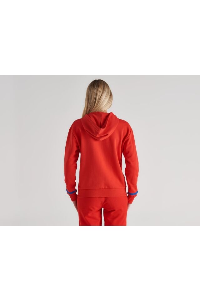 BENETTON KADIN BNT-W20195  BENETTON SWEATSHİRT 71160 KIRMIZI - L