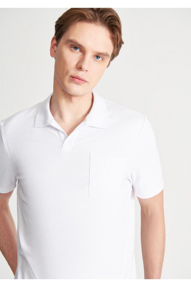 MAVİ ERKEK POLO TİŞÖRT Beyaz 0610297-620
