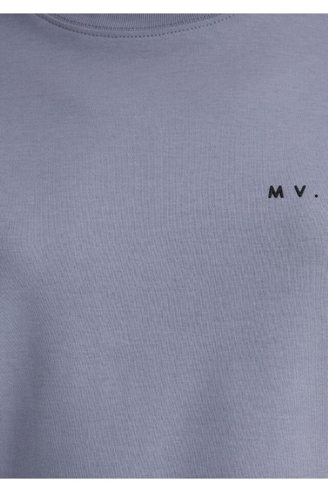 MAVİ KADIN MV BASKILI TİŞÖRT Soluk Mor 1613148-81919