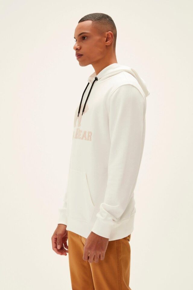 BAD BEAR ERKEK BRAND HOODIE 22.02.12.001 BEYAZ - XL