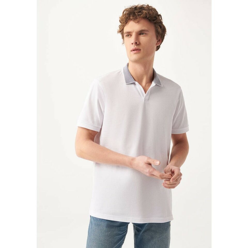 MAVİ ERKEK POLO TİŞÖRT Beyaz 0610303-620