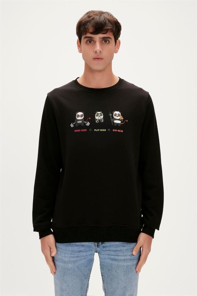 BAD BEAR ERKEK PLAY HARD CREWNECK 23.02.12.018