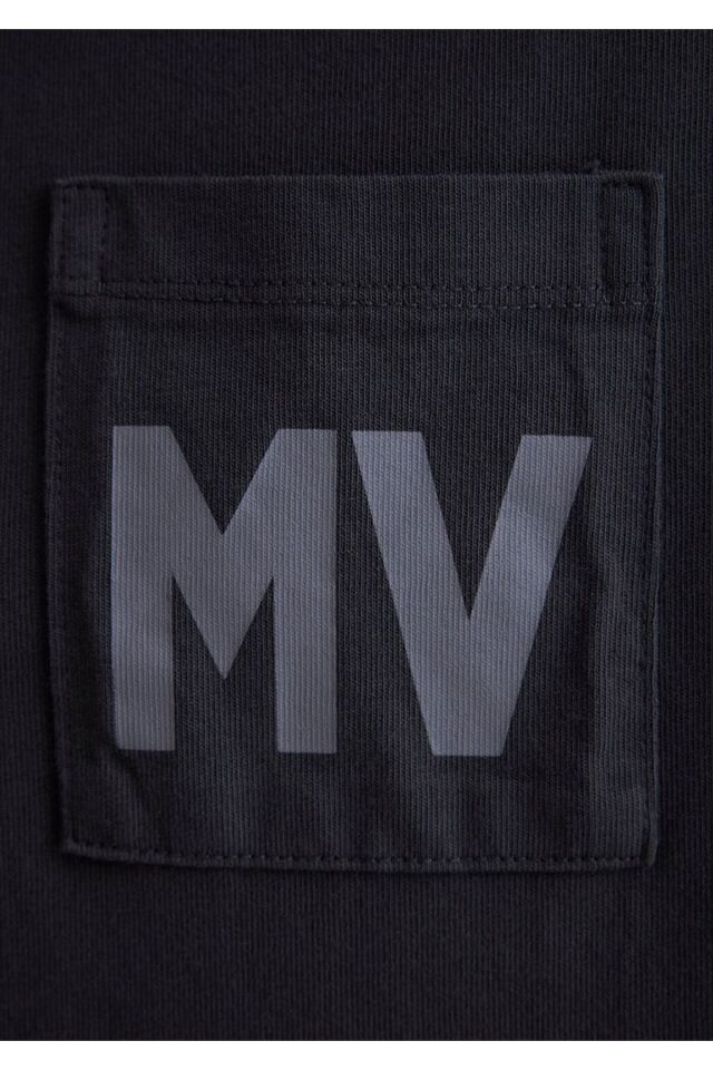 MAVİ KADIN MV BASKILI TİŞÖRT Kömür 1613152-70087